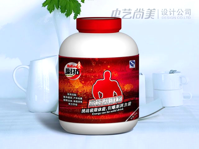 必拓 高能塑肌粉包裝設(shè)計