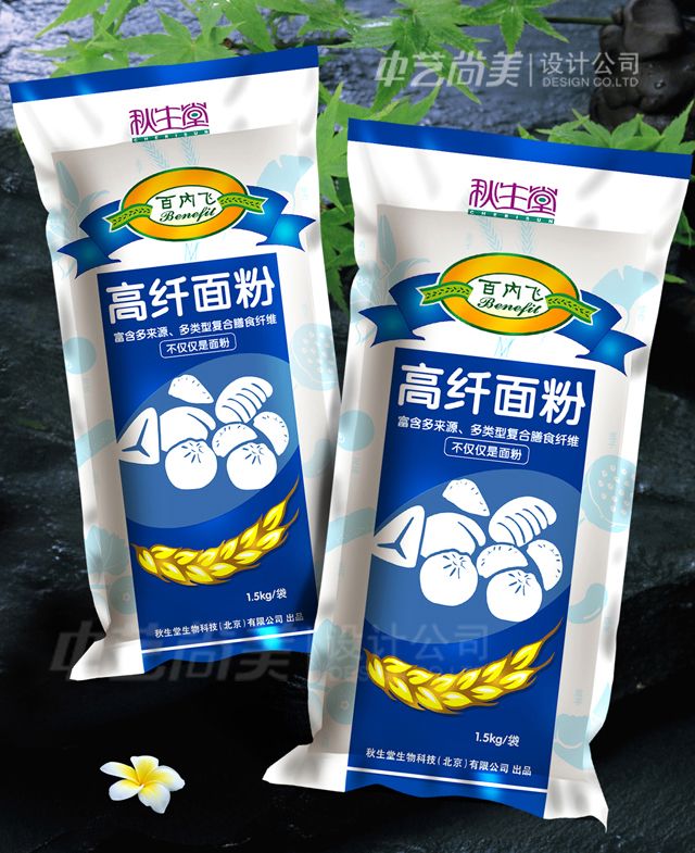 秋生堂 高纖面粉包裝設(shè)計